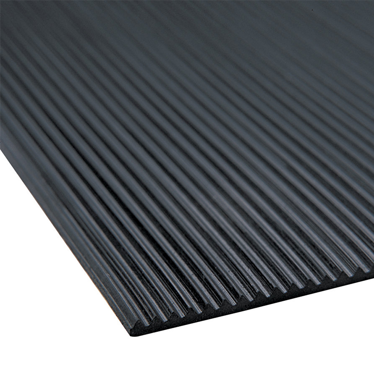 Corrugated Fine Rib Rubber Runner Mats - The Rubber Flooring Experts