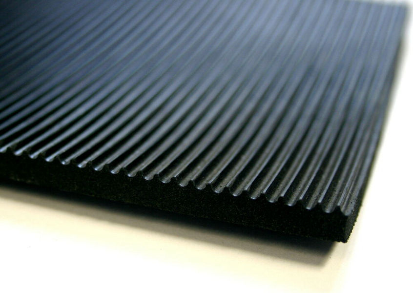 Corrugated Fine Ribbed matting long rolls --- China Rubber matting